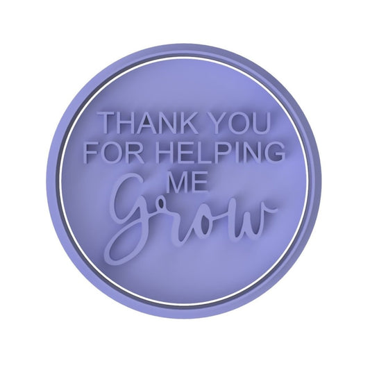 Thank you for helping me Grow stamp - Chickadee