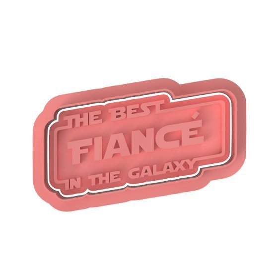 The Best Fiance in the Galaxy cutter and stamp - Chickadee