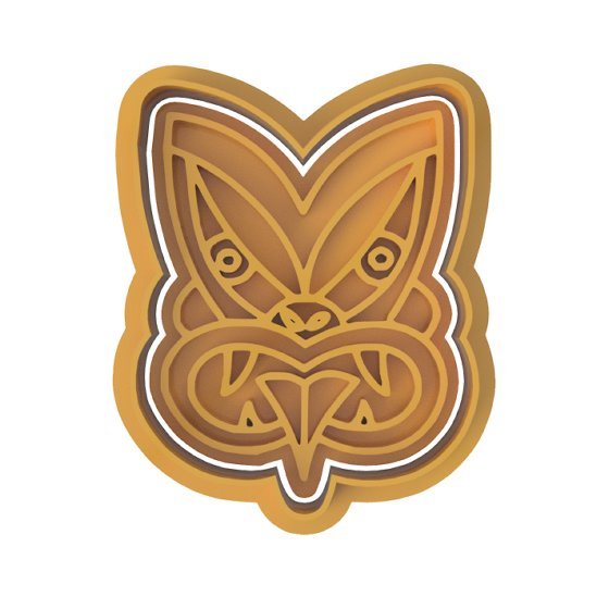 Tiki Face cutter with stamp - Chickadee