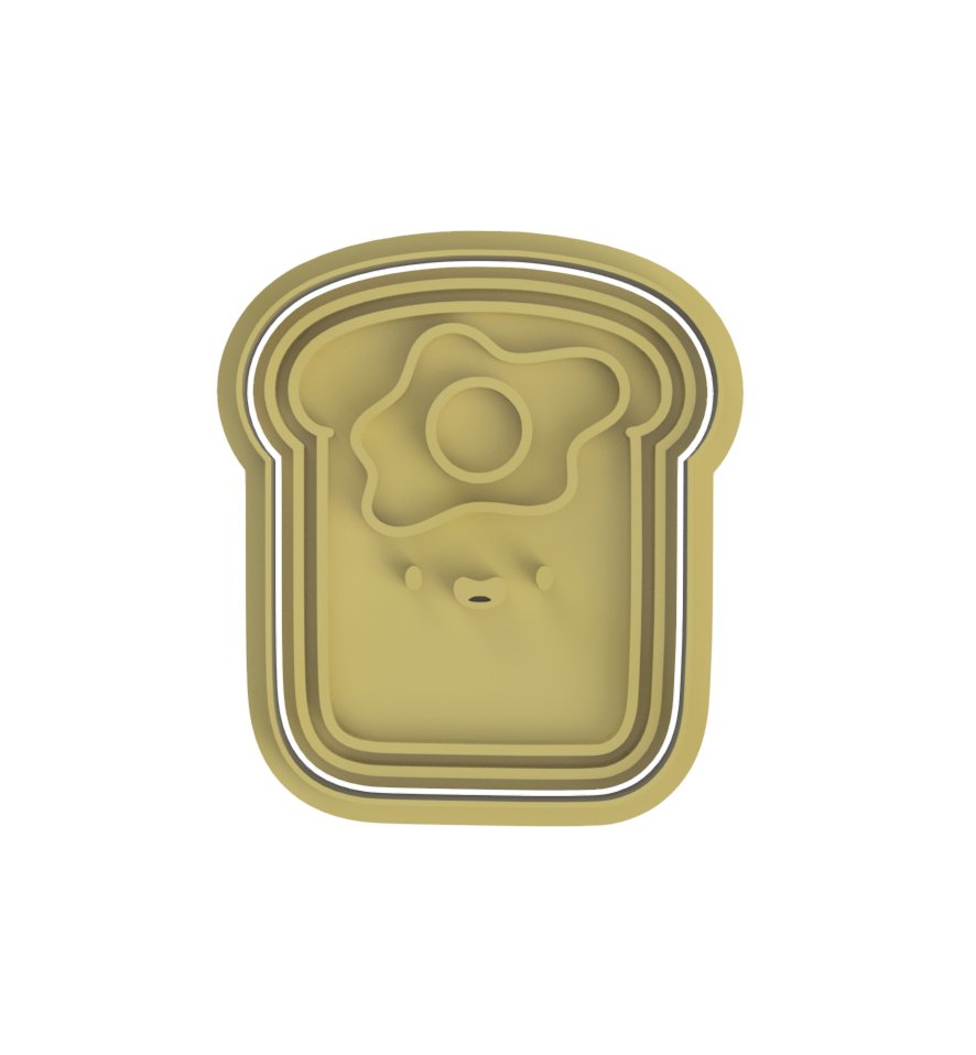 Toast Bread Cutter and stamp - Chickadee