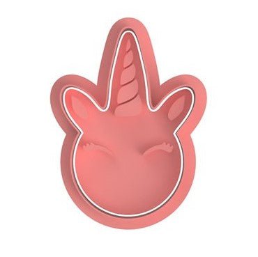 Unicorn Face Cutter and Stamp - Chickadee