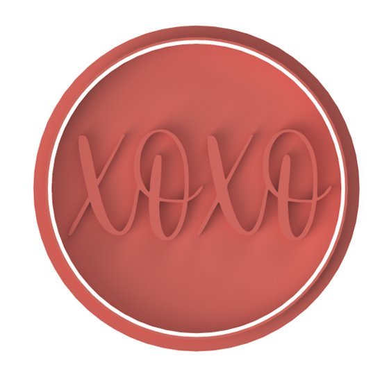 XOXO stamp only - Chickadee