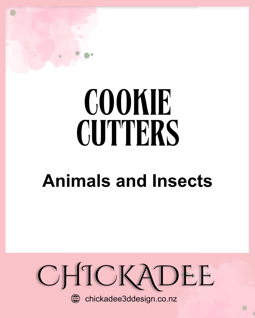 Cookie Cutters and Stamps Animals and Insects - Chickadee
