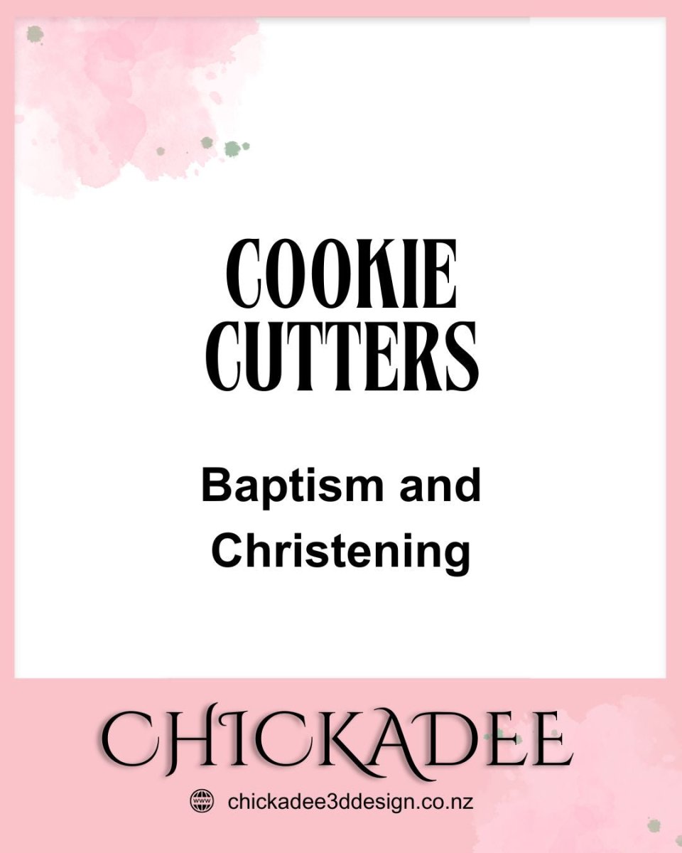 Cookie Cutters | Baptism and Christening Themed - Chickadee