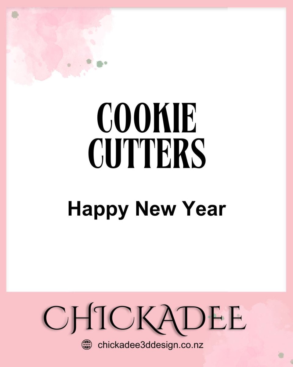 Cookie Cutters | Happy New Year Themed - Chickadee
