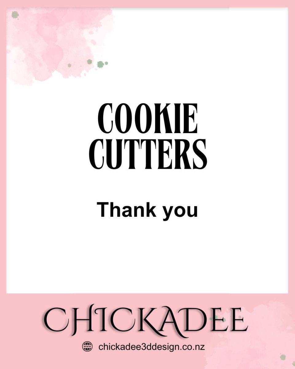 Cookie Cutters | Thank You Themed - Chickadee