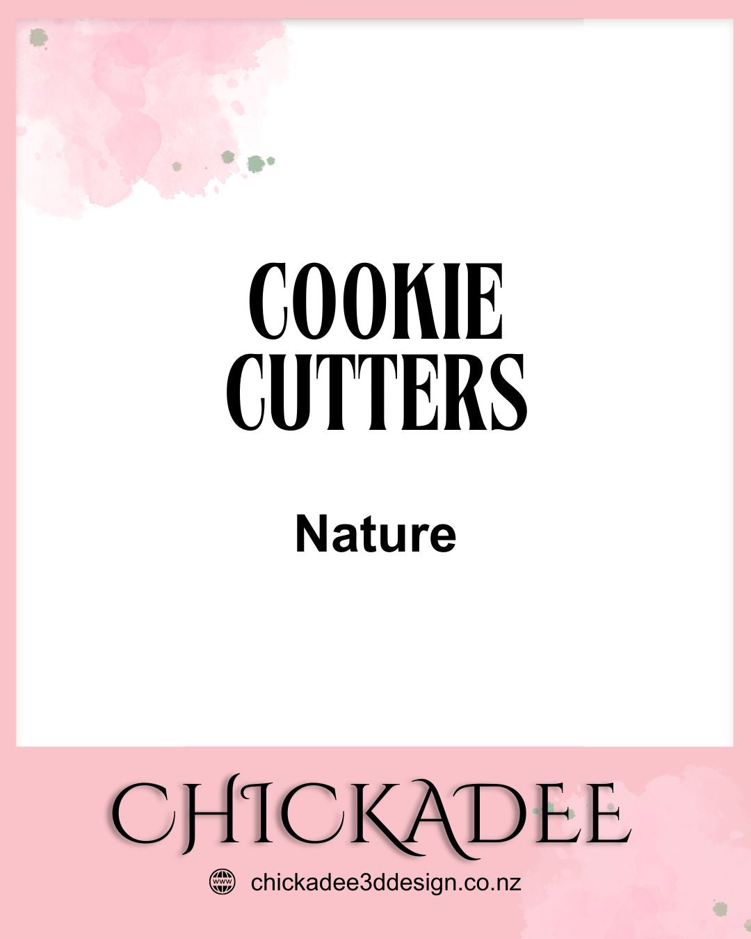 Cookie Cutters and Stamps Nature Theme - Chickadee