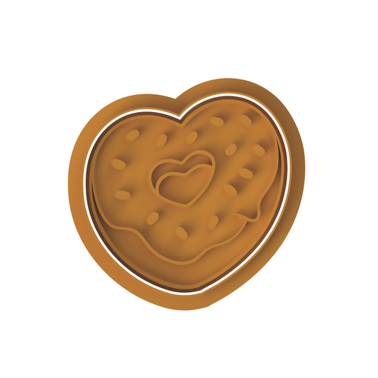Donut Heart V1 Cutter and stamp