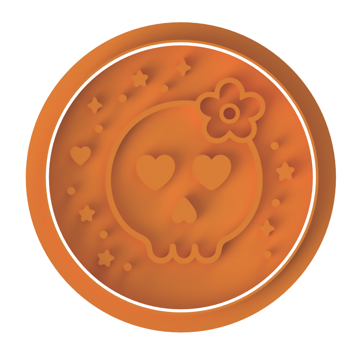 Spooky Skull Stamp only