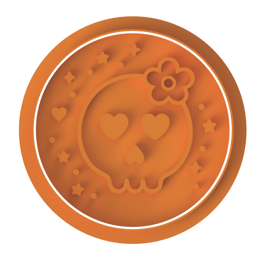 Spooky Skull Stamp only