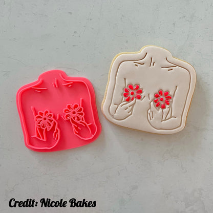 Breast Cancer V2 Cutter and Stamp