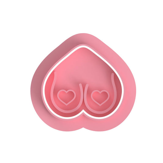 Breast Cancer V3 Cutter and Stamp - Chickadee