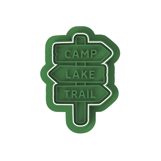 Camp Lake Trail Sign Cutter and stamp