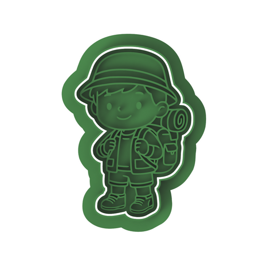 Camper Boy Cutter and stamp