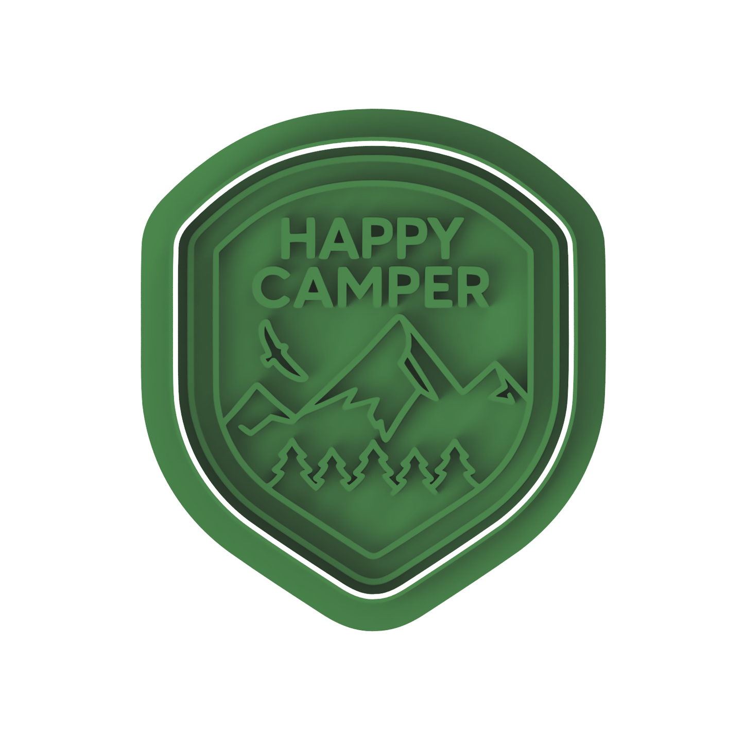 Happy Camper Cutter and stamp