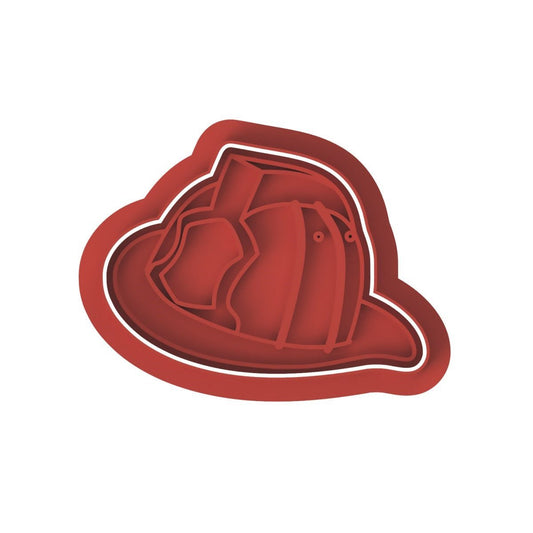 Fire Fighter Helmet V1 Cutter and stamp - Chickadee