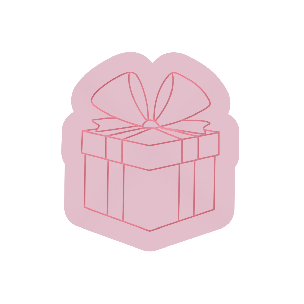 Gift Box V5 cutter and stamp - Chickadee