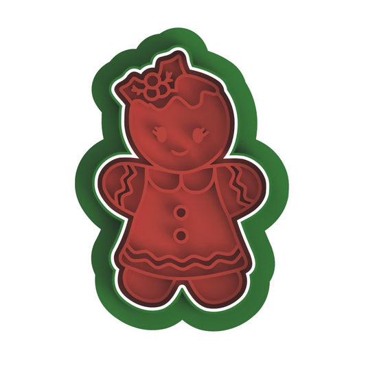 Gingerbread girl V3 cutter and stamp - Chickadee