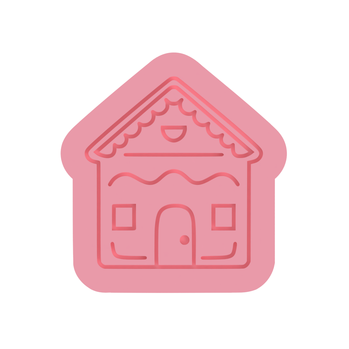 Gingerbread House V4 cutter and stamp - Chickadee