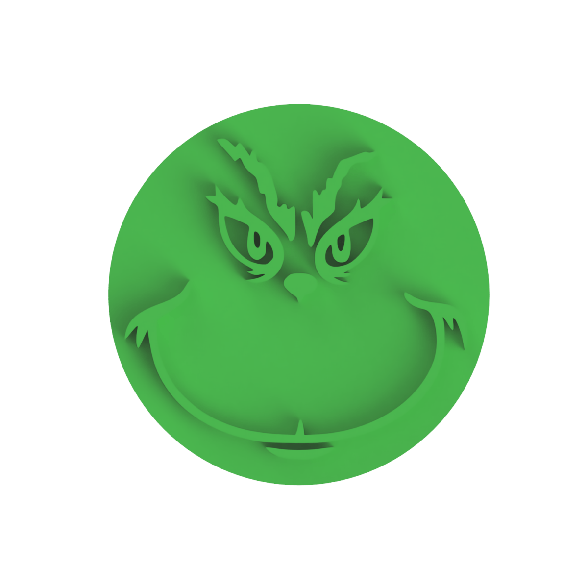 Grinch Face stamp only - Chickadee