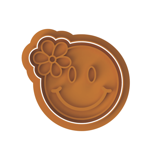 Groovy Smiley Face Cutter and stamp - Chickadee