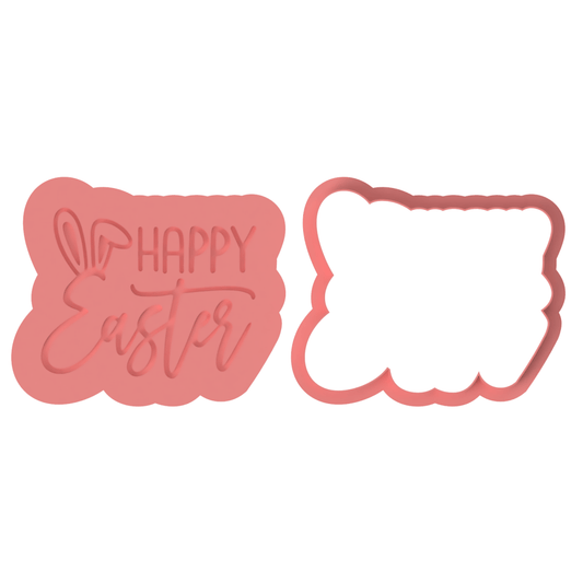 Happy Easter V5 Cutter and Raised Stamp - Chickadee