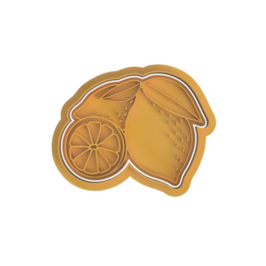 Lemon with leaves V2 Cutter and stamp - Chickadee