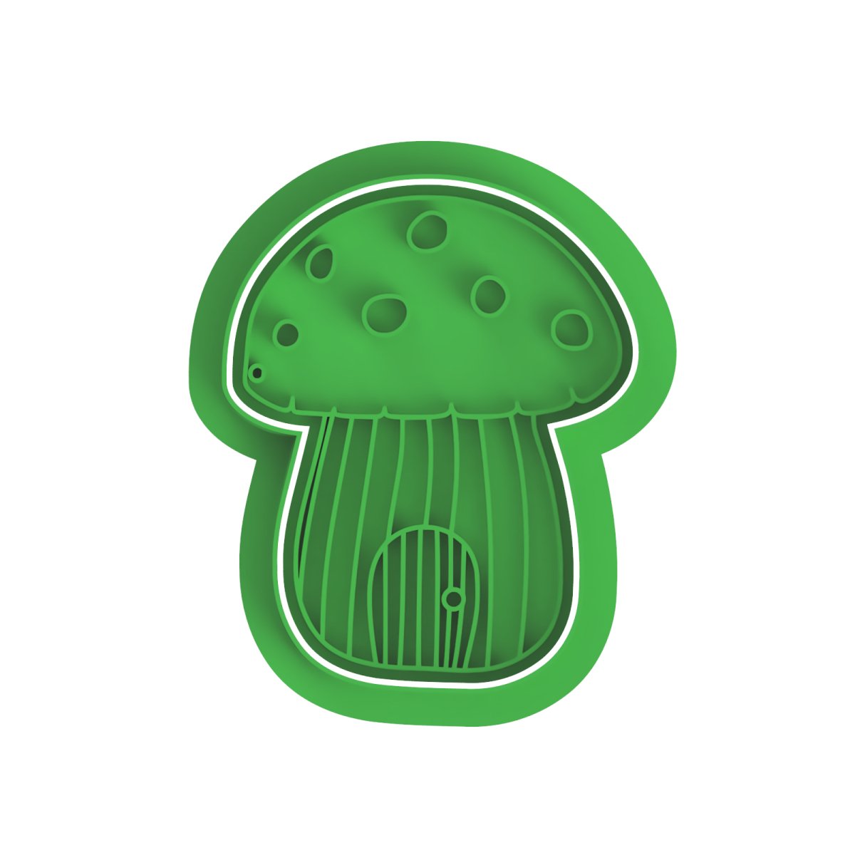 Mushroom House V3 Cutter and Stamp - Chickadee