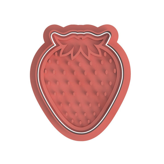 Strawberry V2 Cutter and stamp - Chickadee