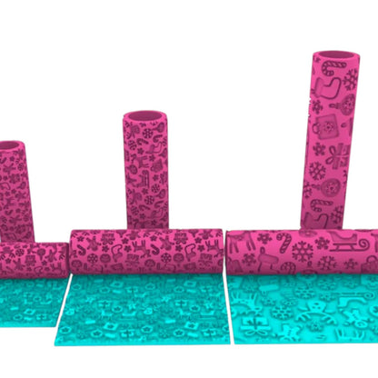 Textured Roller Big - Christmas V1 - Chickadee