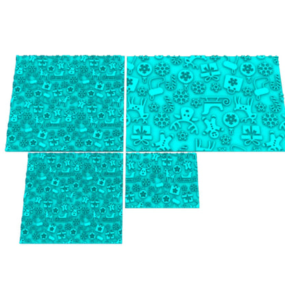 Textured Roller Big - Christmas V1 - Chickadee