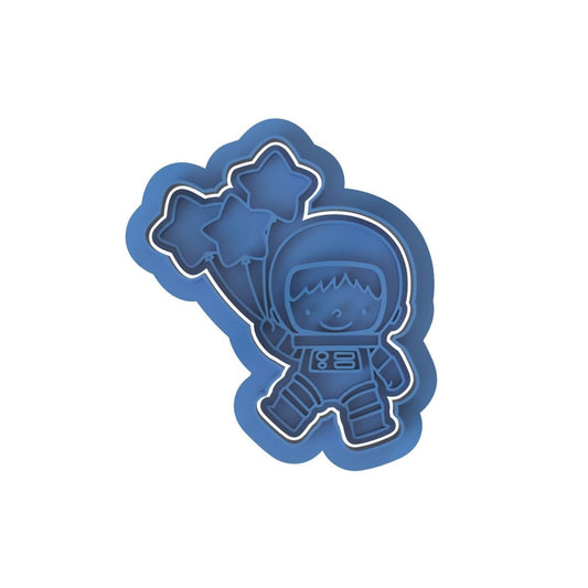 Astronaut with star balloons Cutter and stamp - Chickadee