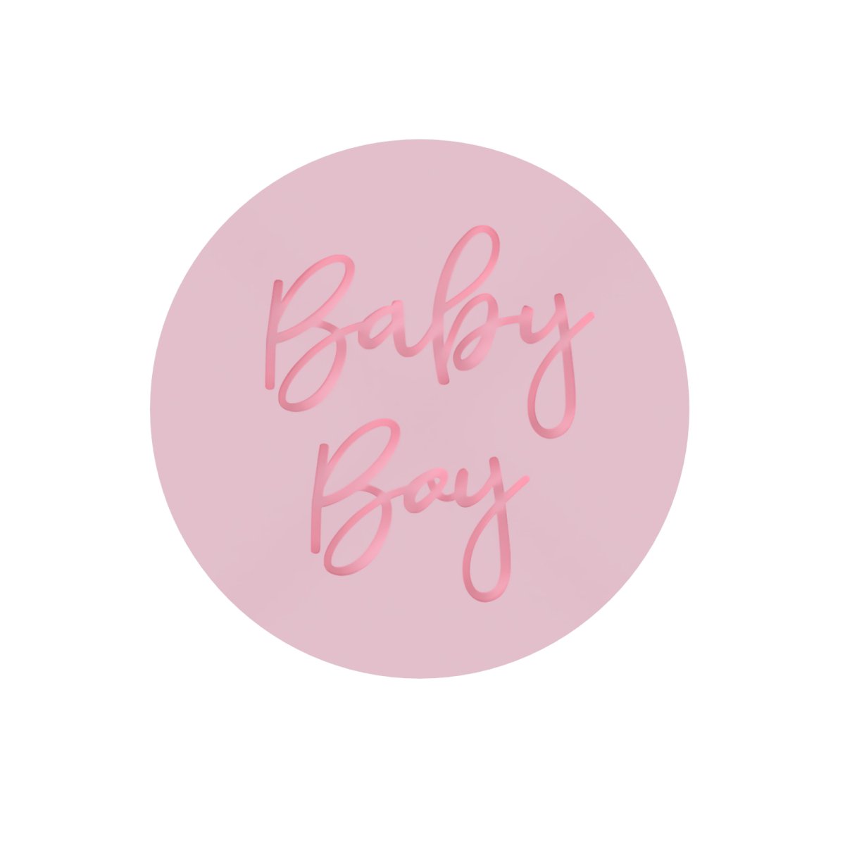 Baby Boy Raised Stamp V3 only - Chickadee
