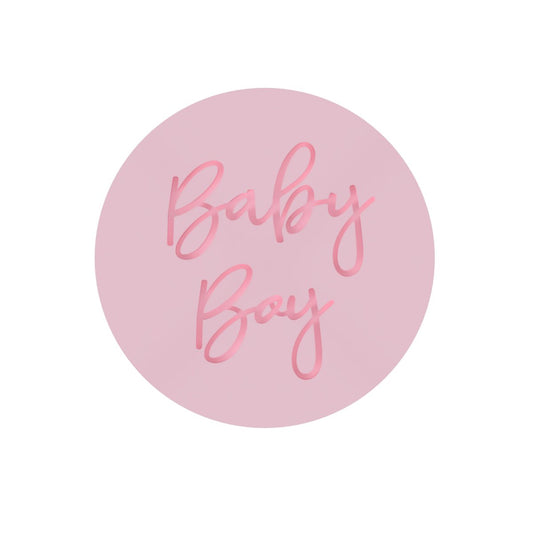 Baby Boy Raised Stamp V3 only - Chickadee