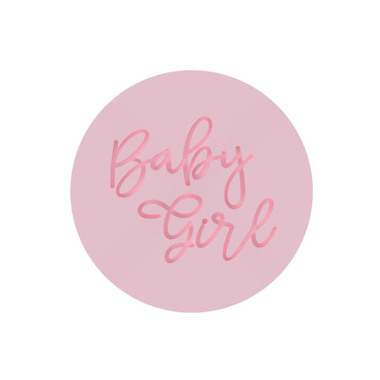 Baby Girl Raised Stamp V3 only - Chickadee