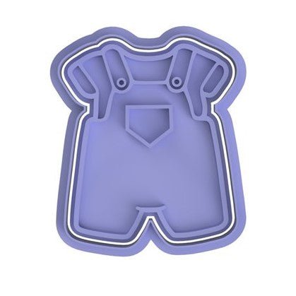Baby Overall V1 Cutter and stamp - Chickadee