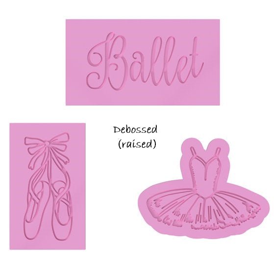 Ballerina dress cutter with stamp - Chickadee