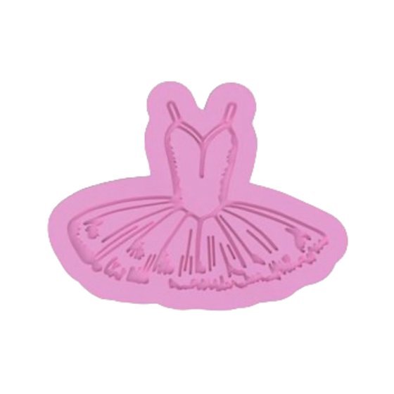 Ballerina dress cutter with stamp - Chickadee