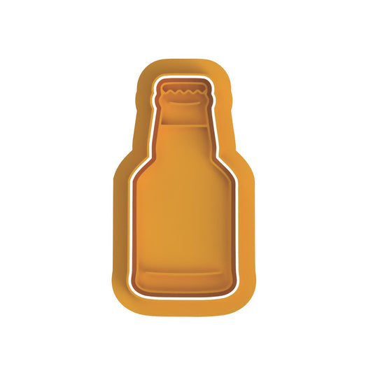 Beer Bottle V3 Cutter and stamp - Chickadee