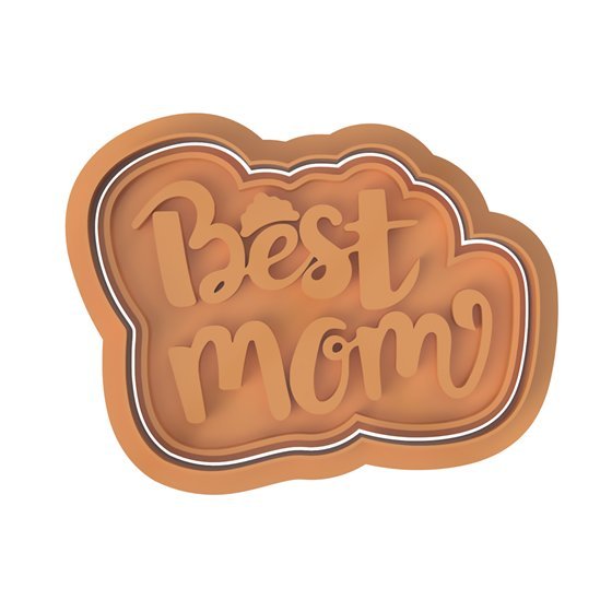 Best Mom V1 Cutter and Stamp - Chickadee