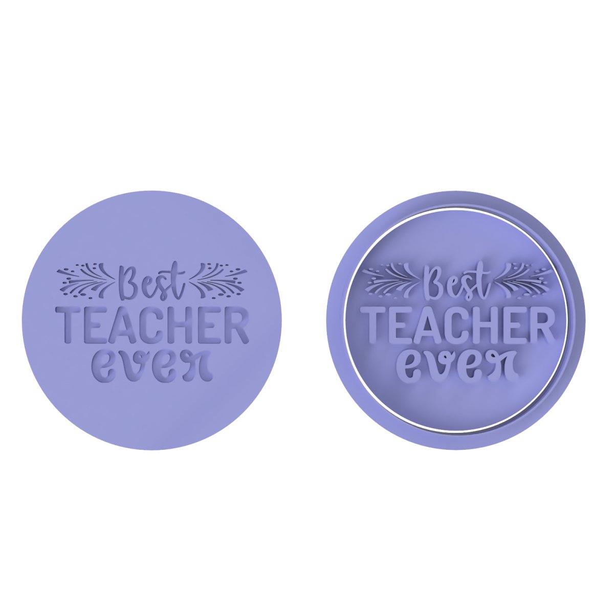 Best Teacher Ever V1 stamp - Chickadee