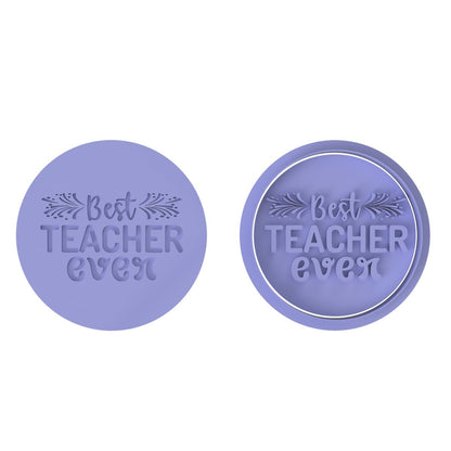 Best Teacher Ever V1 stamp - Chickadee