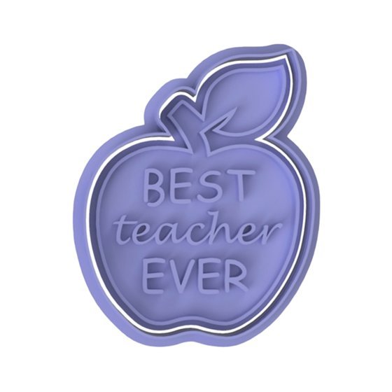 Best Teacher Ever V4 stamp - Chickadee