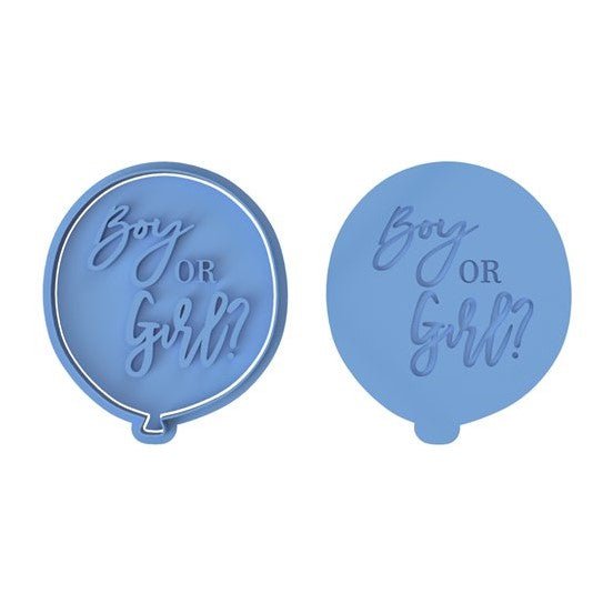Boy or Girl Balloon Cutter and stamp - Chickadee