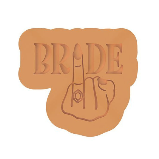 Bride Ring Hand Cutter and Raised Stamp - Chickadee