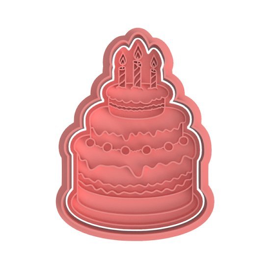 Cake V1 Cutter and stamp - Chickadee
