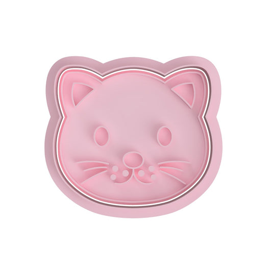 Cat Head V1 Cutter and stamp - Chickadee