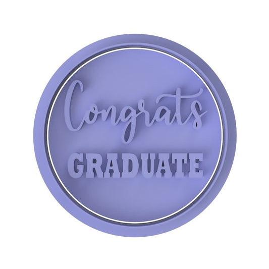 Congrats Graduate V1 stamp - Chickadee