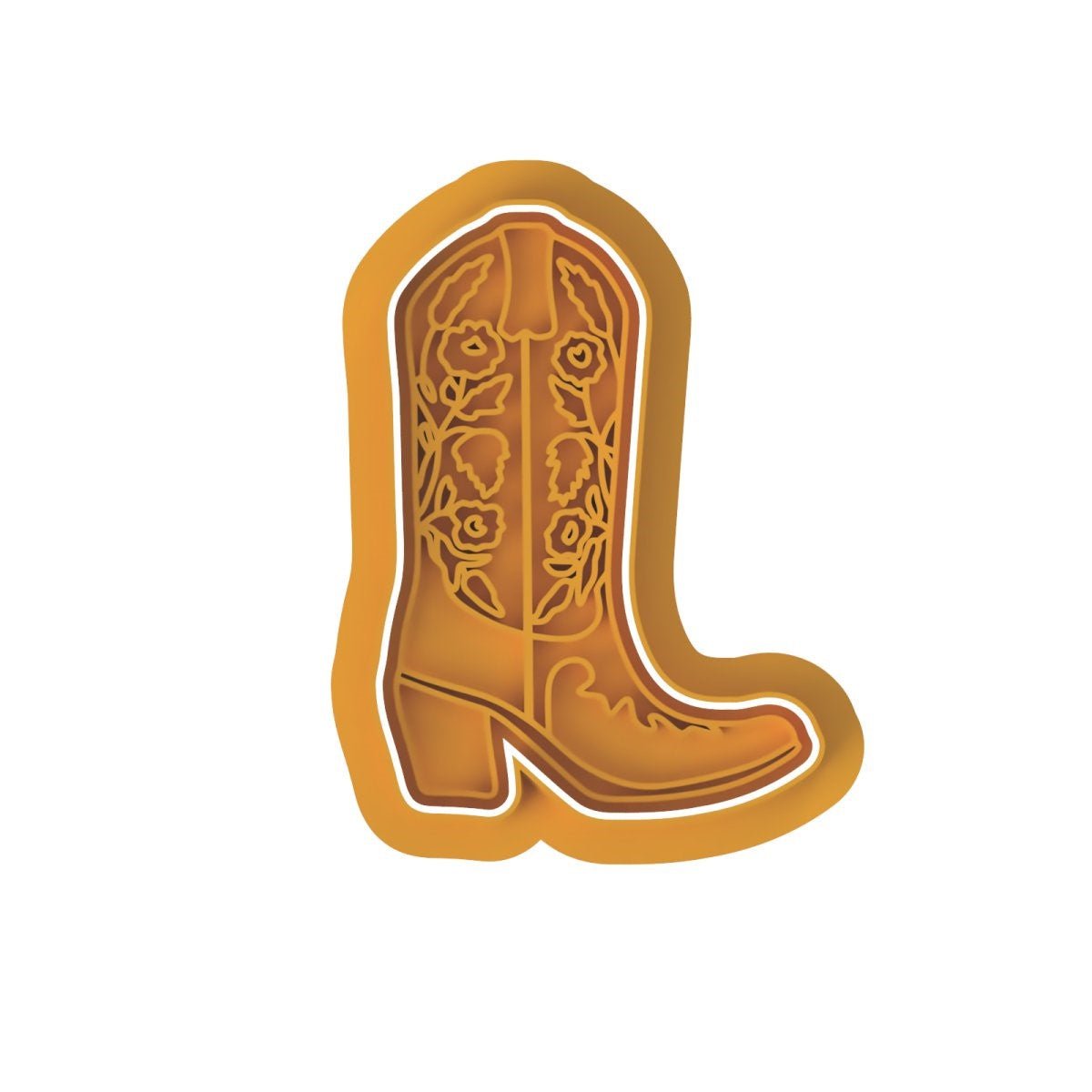 Cowgirl boot V4 Cutter and stamp - Chickadee