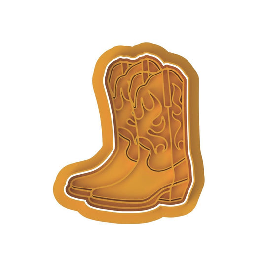 Cowgirl boots V5 Cutter and stamp - Chickadee